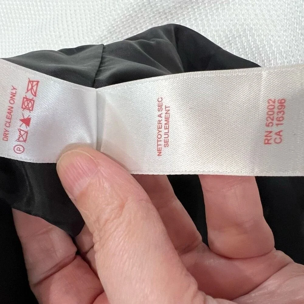 Anthropologie Black Velvet Crepe Ruffle Collar Tie Closure Blazer - Picture 8 of 8